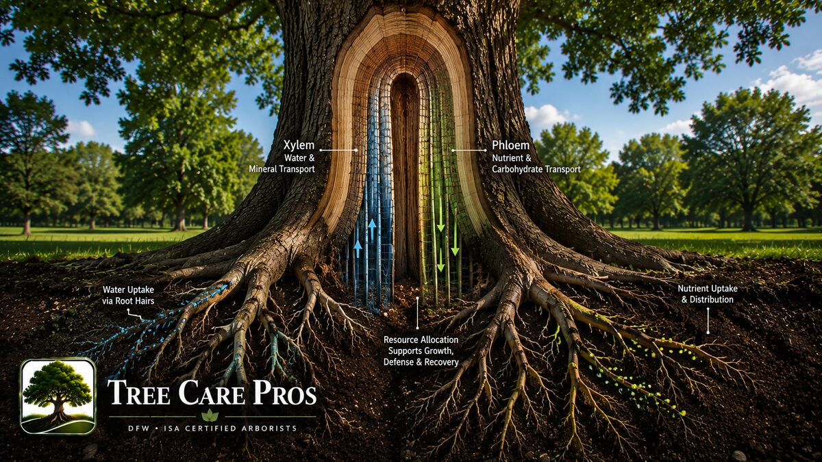 Vascular system disorders and wilt diseases in Dallas–Fort Worth, Texas trees